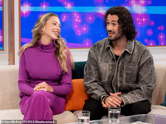 The professional dancer, 31, was axed from the upcoming series of the show over claims he verbally and physically abused the Love Island star, 27, during last year's competition (pictured together in October)