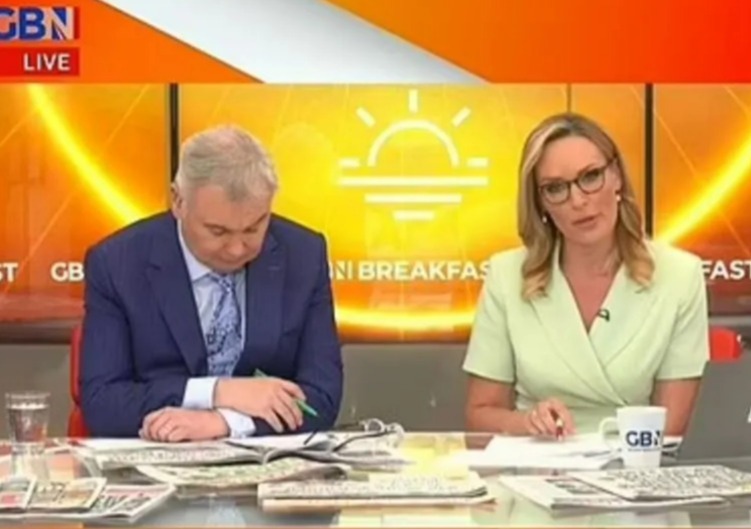 Eamonn was forced to leave his news slot this morning after falling ill