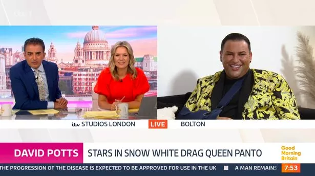 David was chatting on Good Morning Britain today