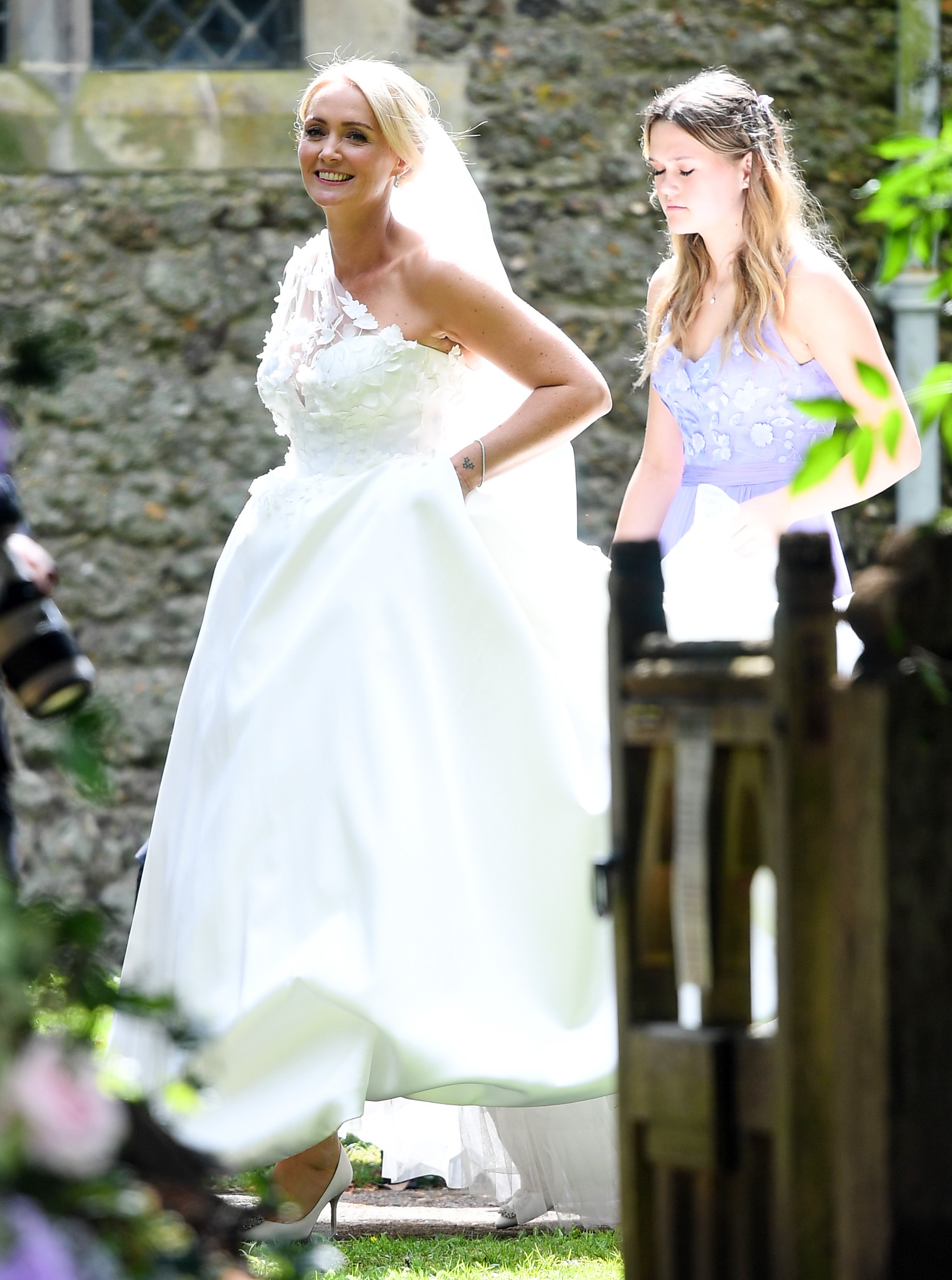 Anne-Marie wore a stunning Suzanne Neville gown on the day