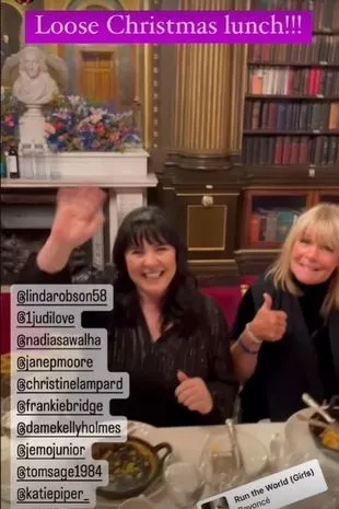 Coleen Nolan beams back at the camera