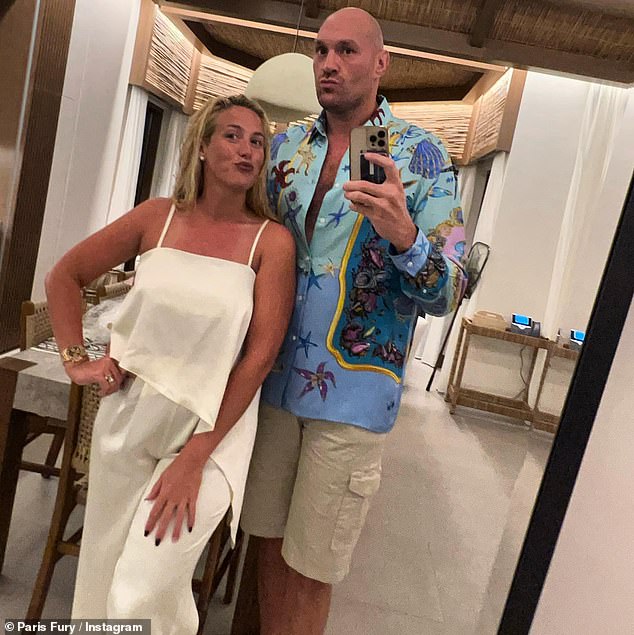 While MailOnline revealed that Tommy's brother Tyson and his wife Paris have also reached out to Molly-Mae following the split announcement (pictured)