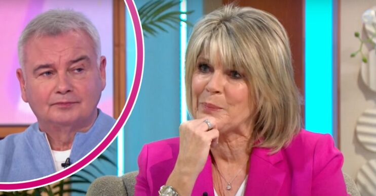 Ruth Langsford smiles, Eamonn Holmes looks unimpressed