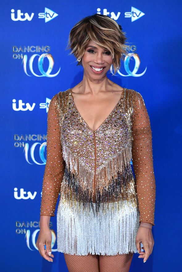 Trisha Goddard photographed at the launch of Dancing On Ice in 2020