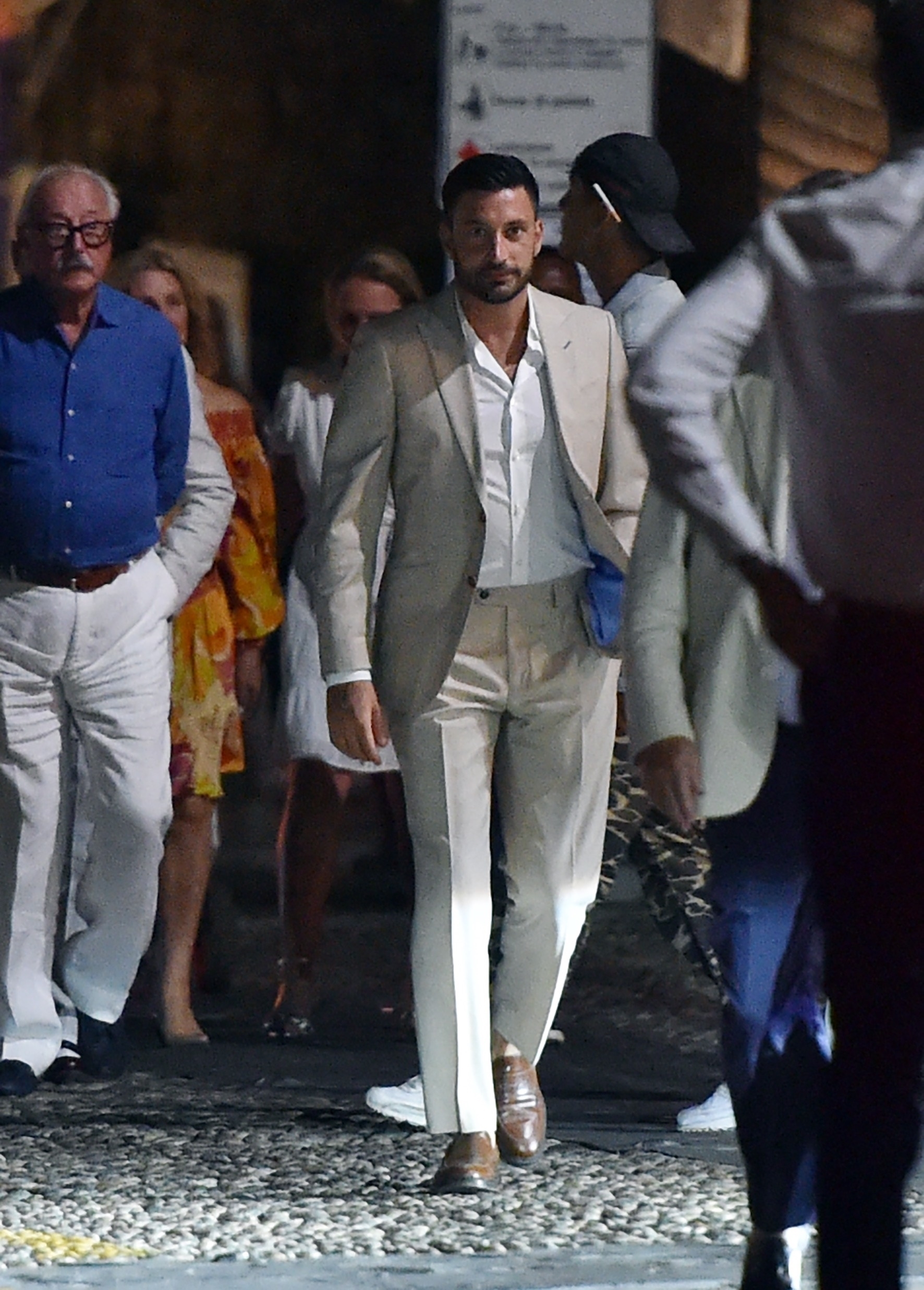 Giovanni spent the evening in Portofino with friends