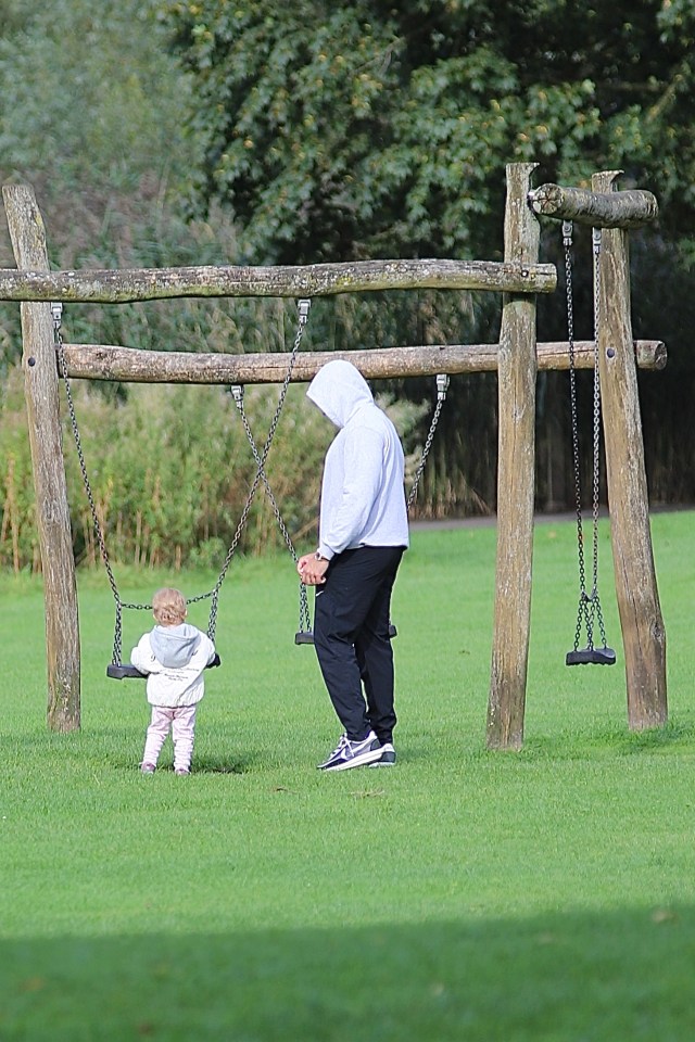 Bambi was interested in going on the swings